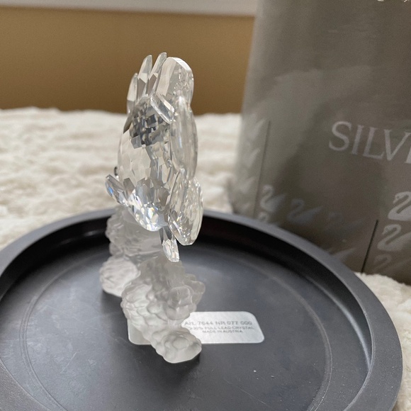 Retired Swarovski Crystal Butterfly Fish On Coral Branch in Box Never Displayed - Picture 2 of 8